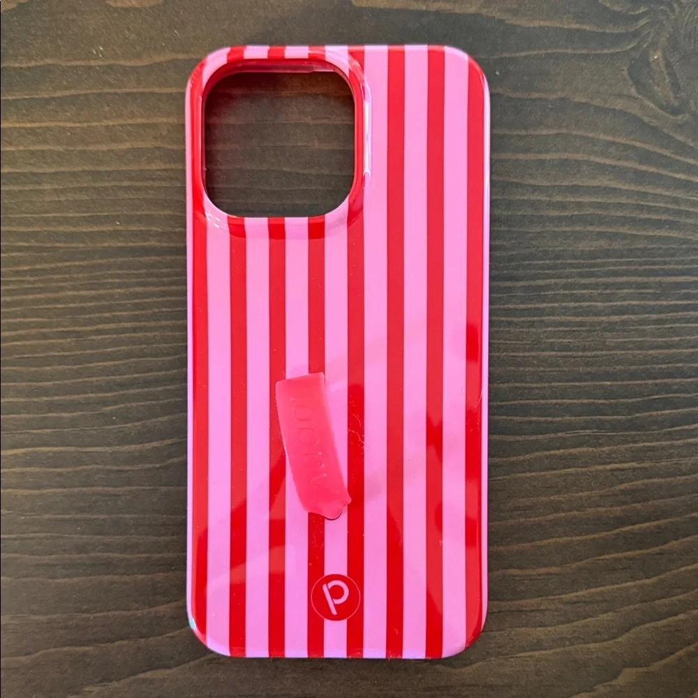 Loopy Red and Pink Striped Phone Case iPhone 14 Pro Max - Picture 1 of 5